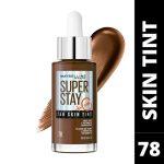 Maybelline SuperStay Skin Tint Shade 78 with Vitamin C, Upto 24HR Longwear, Radiant Light-to-Medium Coverage Foundation