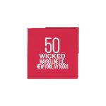 Maybelline Superstay Vinyl Ink Liquid Lipstick, Longwear, Smudge-free, Long Lasting up to 16hr, Highly Pigmented Color, Shine Finish - 50 Wicked