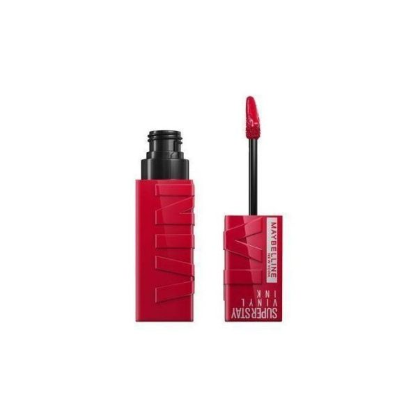 Maybelline Superstay Vinyl Ink Liquid Lipstick, Longwear, Smudge-free, Long Lasting up to 16hr, Highly Pigmented Color, Shine Finish - 50 Wicked
