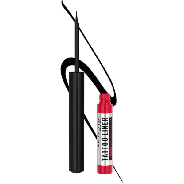 Maybelline Tattoo Linear Liquid Dip-In, 48H Long Lasting, Semi-Matte Finish, 2x Black Intensity, Defined, Intense Eye Look, For All Skin Tones And Types, Tattoo Performance...