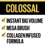 Maybelline Volume Express Colossal 100% Black Mascara, Collagen-enriched Formula for Enhanced Volume, Provides voluminous and dramatic eyelashes, 10.7ml