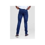 MEN DENIM SLIM FIT NON FADE JEANS-BLUE