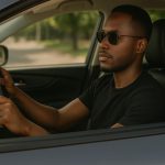 Men’s Black Polarized Sunglasses – Anti-Glare Driving & Outdoor UV Protection