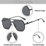 Men’s Black Polarized Sunglasses – Anti-Glare Driving & Outdoor UV Protection