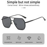 Men’s Black Polarized Sunglasses – Anti-Glare Driving & Outdoor UV Protection