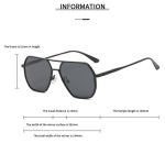 Men’s Black Polarized Sunglasses – Anti-Glare Driving & Outdoor UV Protection