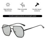 Men’s Photochromic Sunglasses – Auto-Darkening Eye Shield for Driving & Outdoor Protection