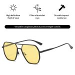 Men’s Yellow-Tint Sunglasses – Stylish Outdoor Eyewear with Glare Shield & Comfortable Fit