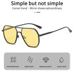 Men’s Yellow-Tint Sunglasses – Stylish Outdoor Eyewear with Glare Shield & Comfortable Fit