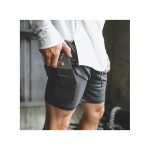Men's 2 In 1 Sports Shorts, Double Layer, Quick Dry