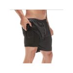 Men's 2 In 1 Sports Shorts, Double Layer, Quick Dry