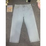 Men's Casual Straight Thick Denim Jeans -Ash Gray