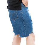 Men's Distressed Loose Fit Thin Five-Point Denim Shorts