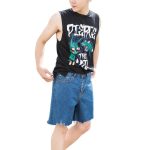 Men's Distressed Loose Fit Thin Five-Point Denim Shorts