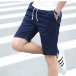 Men's five quarter pants trend casual loose shorts