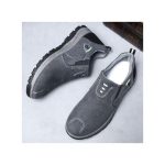 Men's Loafers Slip-on Casual Sneakers Comfortable Shoes Grey