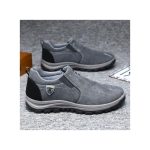 Men's Loafers Slip-on Casual Sneakers Comfortable Shoes Grey