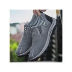Men's Loafers Slip-on Casual Sneakers Comfortable Shoes Grey