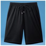 Men's Summer Beach Pants Men's Casual Running Sports Shorts Men-black