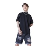 Men's Summer Slim Fit Ripped Denim Shorts