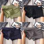 Men's Underwear Plaid Shorts 4-Pack
