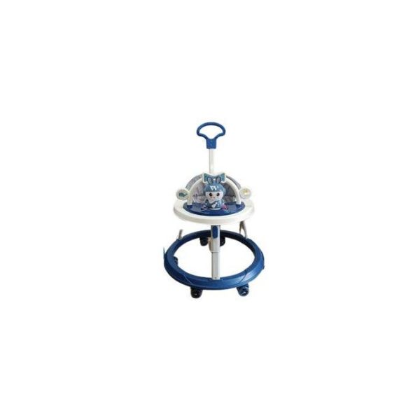 Mom Easy Adjustable Baby Walker with Interactive Toy and Push Handle