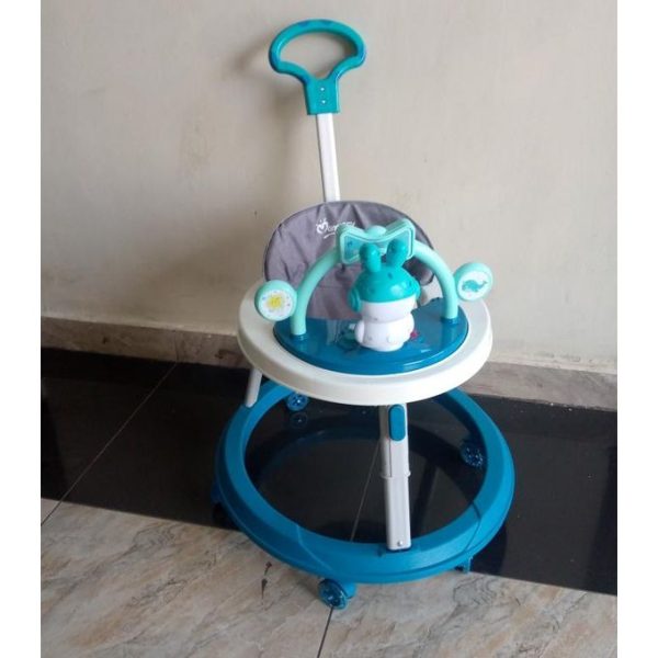 Mom Easy Baby Walker with Adjustable height and Push Handle