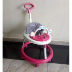 Mom Easy Interactive Baby Walker with Music, Toys and Adjustable Height