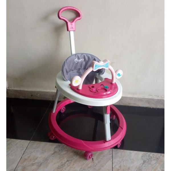 Mom Easy Interactive Baby Walker with Music, Toys and Adjustable Height