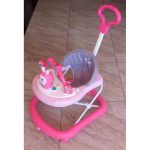 Mom Easy Trendy Baby Walker With Melodies, Toys And Push Handle