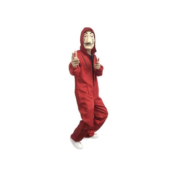 Money Heist Hoodie Jumpsuit Overall With Mask