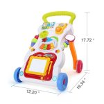 Multi-Function Baby Music Push Walker with Early Learning Toys