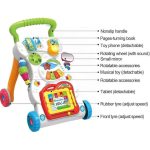 Multi-Function Baby Music Push Walker with Early Learning Toys