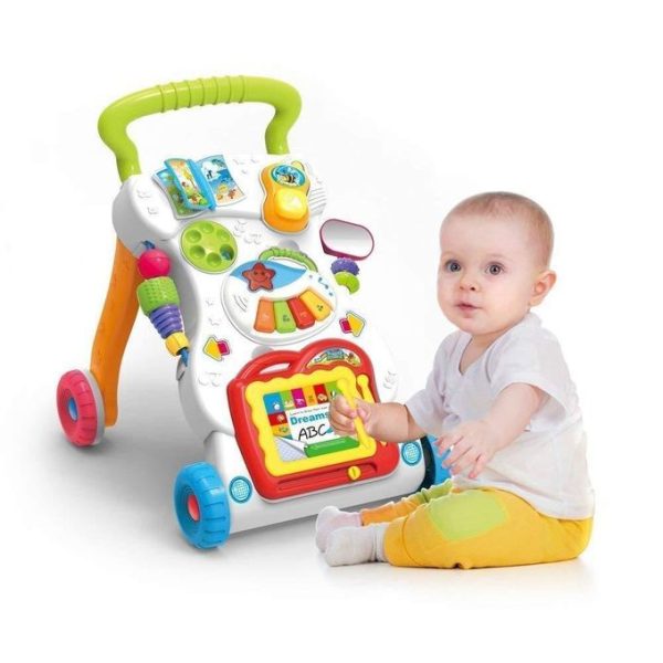 Multi-Function Baby Music Push Walker with Early Learning Toys