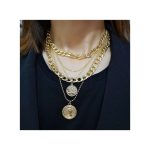 Multi-layer Gold Necklaces Jewelry Choker Chain Necklace Vintage For Women