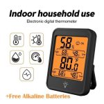 Multifunctional Digital Thermometer Hygrometer Temperature Humidity Meter-Max & Min Value Display Air Comfort Indicator