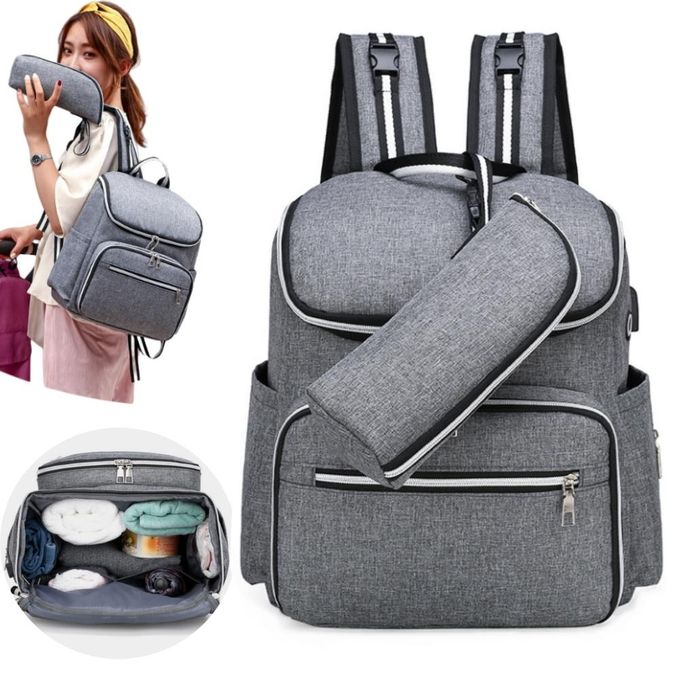 Multifunctional Fashionable Mommy Bag, Baby Diaper Changing Backpack, Mother And Baby Travel Backpack