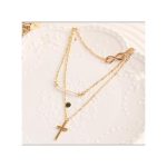 Multilayer Women's Necklace Women's Jewelry Gold Cross Necklace