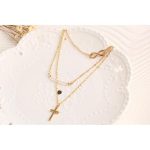 Multilayer Women's Necklace Women's Jewelry Gold Cross Necklace