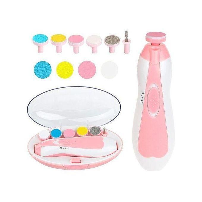 Nail Trimmer File Electric-Safe Baby Nail Clippers,Manicure Kit For Newborn Kids And Adults, Extra Grinding Heads