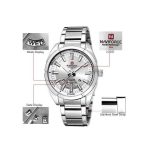 Naviforce Men Business Quartz 30M Waterproof Watches Men's Stainless Steel Auto Date Wristwatches