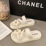 New Flower Sandals Women's Platform Anti-slip New Summer Fairy Style Outing Two Slippers Casual Slippers