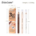 New popular EYEBROW cross-border cost performance practical eyebrow pencil concealer eyeliner durable waterproof eyebrow pencil 3 sets