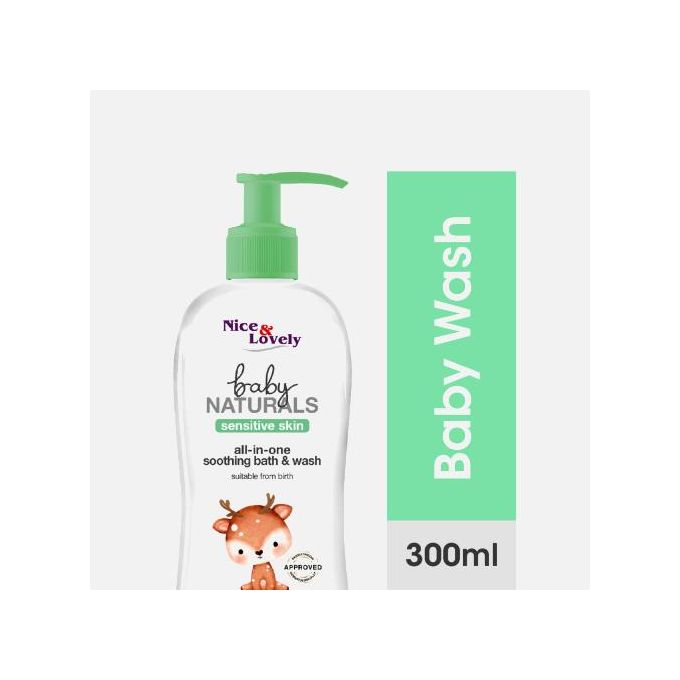 Nice & Lovely All In One Baby Bath & Wash – 300ml