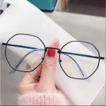 No Fashion Ultra-Light Polygon Frame Unisex Reading Eyewear UV400 Flat Mirror