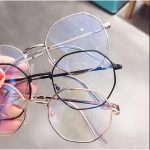 No Fashion Ultra-Light Polygon Frame Unisex Reading Eyewear UV400 Flat Mirror