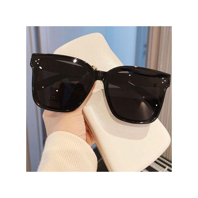 No Stylish Oversized Black Sunglasses for Women - UV Protection, Trendy Fashion Accessories