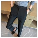 Official Trouser Pant -Black-Slim Fit Office Wear Men