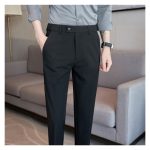 Official Trouser Pant -Black-Slim Fit Office Wear Men