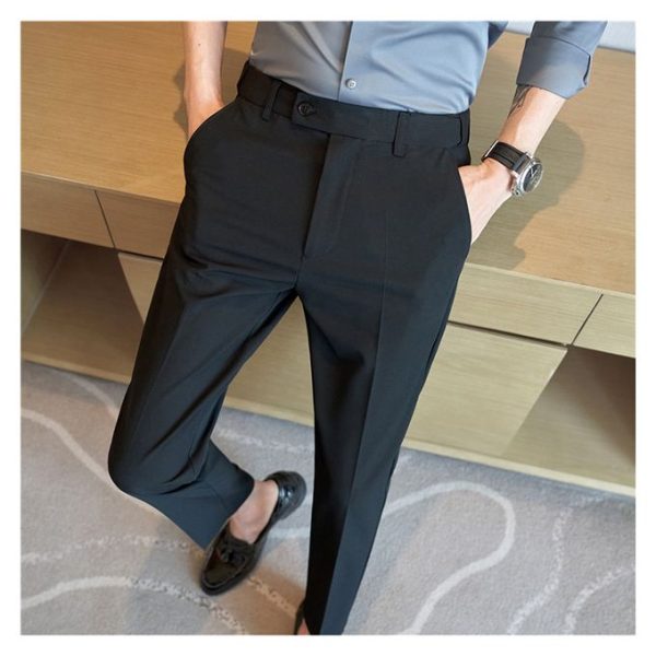 Official Trouser Pant -Black-Slim Fit Office Wear Men